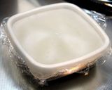 A picture of step 6 of Uji-Kintoki Inspired No-Bake Cheese Cake with Condensed Milk and Adzuki.