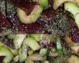A picture of step 8 of Sig's German Beetroot and Cucumber Salad.
