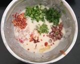 A picture of step 1 of Mexican Stir Fry Dhokla.