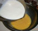 A picture of step 4 of Easy Tea Flavored Caramel Custard Pudding Made in a Pan.