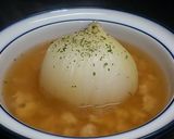 A picture of step 7 of Chinese Soup with Ground Chicken and a Whole Onion.