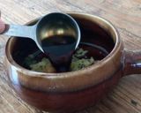A picture of step 3 of Ginger pork (shogayaki) with secret ingredient.