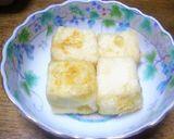 A picture of step 3 of Fried Tofu with Mushroom Sauce.