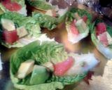 A picture of step 8 of Crunchy Grapefruit & Avocado Cups with Peanut Sauce (vegan).