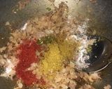 A picture of step 3 of Methi corn aloo.