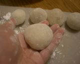 A picture of step 15 of White Chocolate Daifuku with Walnuts and Kinako.