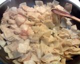 A picture of step 3 of Chilequiles.