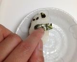 A picture of step 5 of Easy Panda Onigiri (Rice Balls) Character Bento.