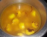 A picture of step 5 of Kesari paneer.