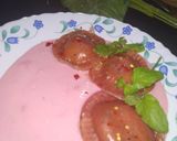 A picture of step 4 of Beetroots ravioli.
