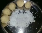 A picture of step 3 of Instant coconut ladoo.