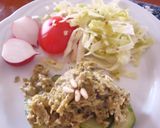 A picture of step 4 of Scrambled Eggs a la Genovese.