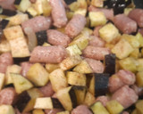 Foto del paso 3 de la receta: Garbanzos con salchichas y berenjenas
