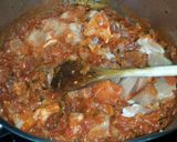 A picture of step 5 of Pork and Spaghetti in Tomato Sauce.