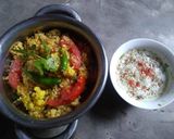 A picture of step 9 of Veg oats biryani.