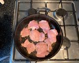 A picture of step 1 of Spanish Chicken.