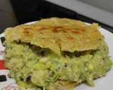 Foto del paso 4 de la receta: Arepa🥯rellena🥙de aguacate🥑y pollo🍗cremosos🌿🥑🥛