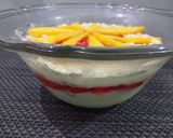 A picture of step 11 of Mango Custard Trifle.