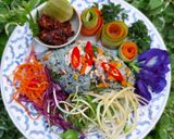 รูปขั้นตอนการทำที่ 1 ของ ข้าวผัดอัญชันปลาทู