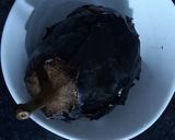 A picture of step 1 of Baigan Bhartha eggplant.