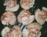 A picture of step 4 of Chicken cheese smashed potatoes.
