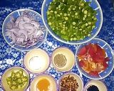A picture of step 1 of Chatpati Bhindi.