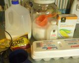 A picture of step 1 of sunshine's light milk chocolate pudding.