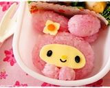 A picture of step 5 of Easy! My Melody Onigiri For Charaben (Decorative Bentos).