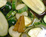A picture of step 5 of macerated cucumbers.
