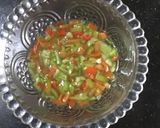 A picture of step 5 of Veg frankie.