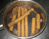 A picture of step 7 of Macrobiotic: Burdock Root Simmered with Umeboshi.