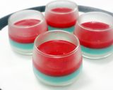 A picture of step 5 of 4th of July jelly :).