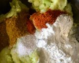 A picture of step 2 of Brocolli tikki.