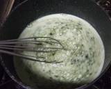 Matcha Pudding Served with Brown Sugar Syrup