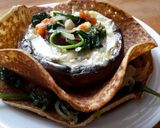 A picture of step 7 of Sig's Mushroom in a Basket.