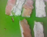 A picture of step 3 of Cucumber Cheese Logs.