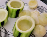 Foto del paso 1 de la receta: Calabacín con relleno de aprovechamiento