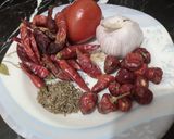 A picture of step 1 of Red Chutney.