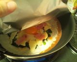 A picture of step 4 of Easy Galette-Style Fried Egg with Pancake Mix.