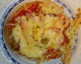 A picture of step 5 of Individual Pita Pizzas!!!🍕.