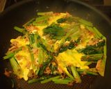 A picture of step 4 of Komatsuna and Tuna Egg Stir-fry.