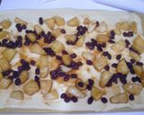 A picture of step 5 of Sautéed Apple and Raisin Pull Apart Bread.