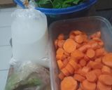 Foto langkah ke 1 dari resep Bobor Bayam Wortel 🥕🍲🥥.