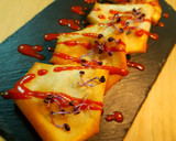 Foto del paso 5 de la receta: Sobres de gambas al ajillo con coulis de piquillos