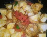 A picture of step 2 of Shaljum Palak chicken.