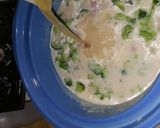 A picture of step 6 of Cheesy Potato Ham & Broccoli Soup.