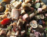 Foto langkah ke 3 dari resep Cumi asin tumis.