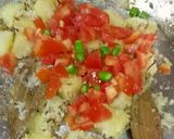 A picture of step 2 of Mooli Sabzi.