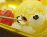 A picture of step 7 of Pokemon Fennekin 3D Rice Ball Charaben.