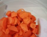 Foto del paso 1 de la receta: Arroz blanco con zanahoria y hojas de betabel
